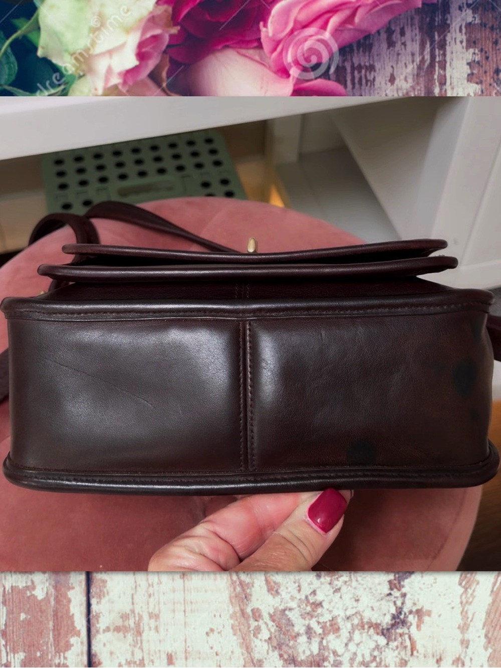 COACH MAHOGANY BROWN CROSSBODY RAMBLER 9061 - Picture 8 of 15